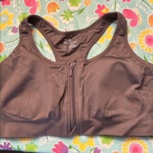 Breezies Front Zip Sports Bra Size 3X